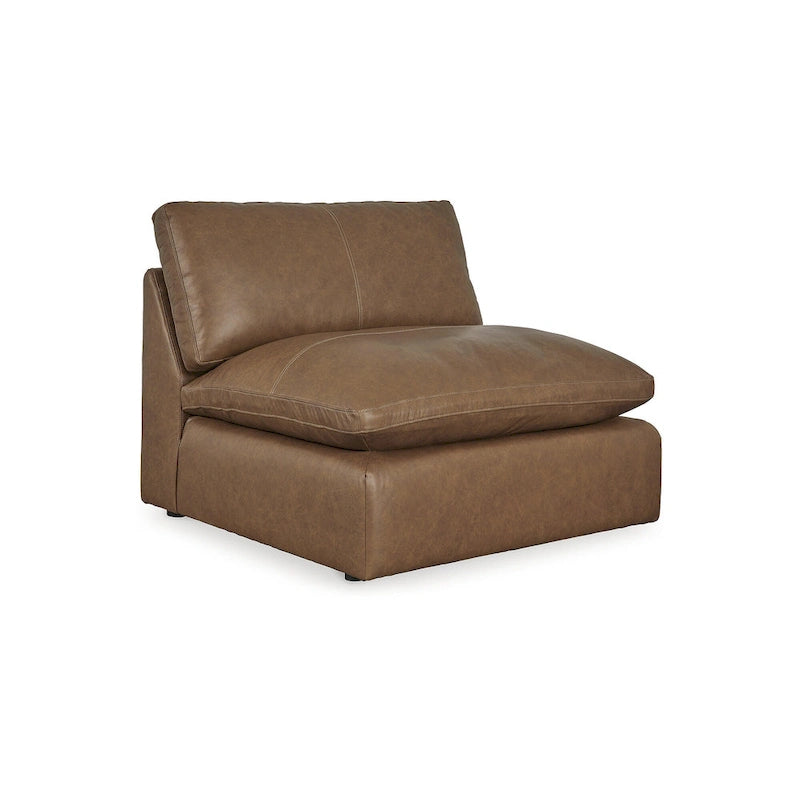 Signature Design by Ashley Emilia Medium Brown 6-Piece Sectional - 170W x 130D x 36H