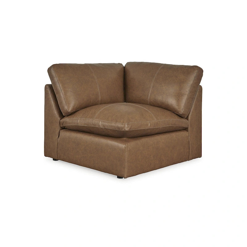 Signature Design by Ashley Emilia Medium Brown 6-Piece Sectional - 170W x 130D x 36H