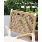 Outdoor Dining Chairs Set of 2, Patio Wicker Chairs with Cushions