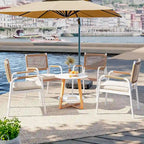 Outdoor Dining Chairs Set of 2, Patio Wicker Chairs with Cushions