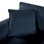 Ensemble de canapés 2 places en chenille « Cloud » de 192 cm avec assise profonde et 4 oreillers