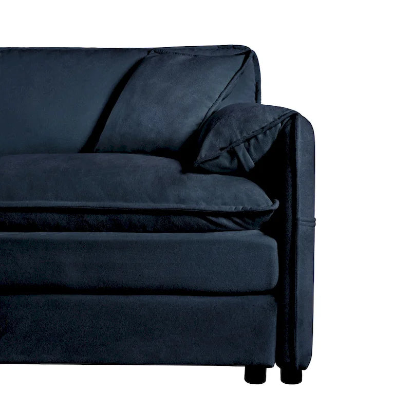 Ensemble de canapés 2 places en chenille « Cloud » de 192 cm avec assise profonde et 4 oreillers