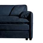 Ensemble de canapés 2 places en chenille « Cloud » de 192 cm avec assise profonde et 4 oreillers