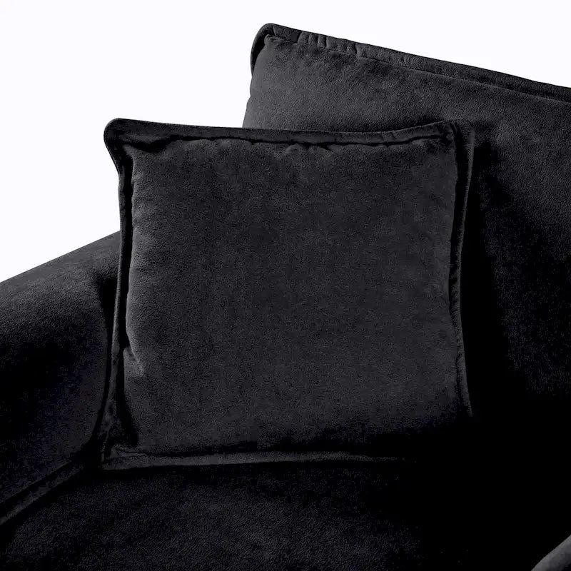 Ensemble de canapés 2 places en chenille « Cloud » de 192 cm avec assise profonde et 4 oreillers
