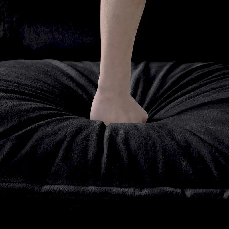 Ensemble de canapés 2 places en chenille « Cloud » de 192 cm avec assise profonde et 4 oreillers
