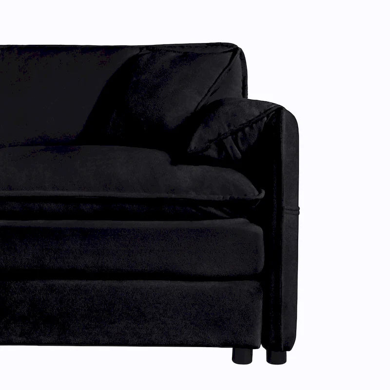 Ensemble de canapés 2 places en chenille « Cloud » de 192 cm avec assise profonde et 4 oreillers