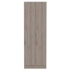 HomeRoots 71 Light Gray Wood Pantry Or Storage Closet - 23.6' X '70.8' X '11.8