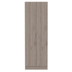 HomeRoots 71 Light Gray Wood Pantry Or Storage Closet - 23.6' X '70.8' X '11.8