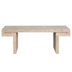 Premium Vintage Industrial Coffee Table with Double-Tier Structure for Living and Office Spaces