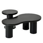 Ensemble de 2 tables basses gigognes Cloud avec petite table d'appoint ronde