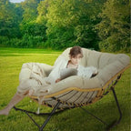 Egg Rocking Chair with Rattan Design