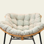 Egg Rocking Chair with Rattan Design
