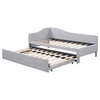 Twin L-Shaped Daybed with Pop-Up Trundle