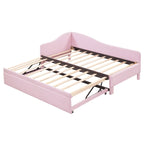 Twin L-Shaped Daybed with Pop-Up Trundle