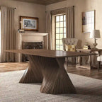 Norvik Wave Base Wood Dining Table by iNSPIRE Q Modern