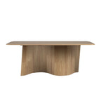 Norvik Wave Base Wood Dining Table by iNSPIRE Q Modern