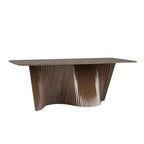 Norvik Wave Base Wood Dining Table by iNSPIRE Q Modern