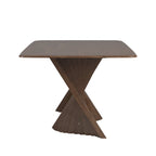 Norvik Wave Base Wood Dining Table by iNSPIRE Q Modern