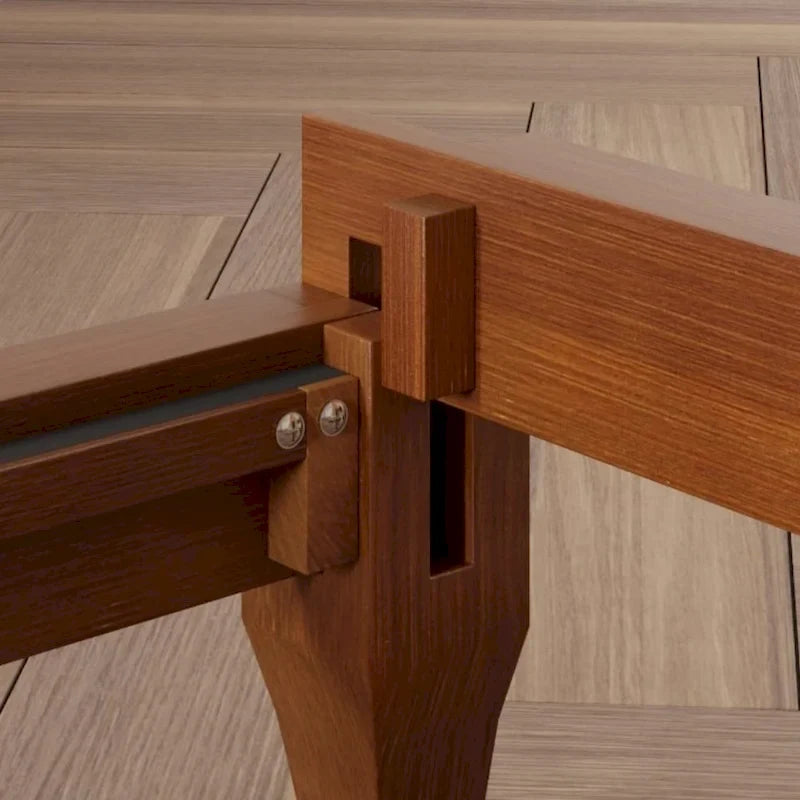 Cadre de lit plateforme en bois de bambou massif Harper&Bright Designs