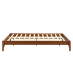 Cadre de lit plateforme en bois de bambou massif Harper&Bright Designs