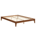 Cadre de lit plateforme en bois de bambou massif Harper&Bright Designs