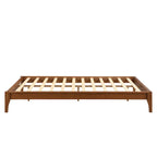 Cadre de lit plateforme en bois de bambou massif Harper&Bright Designs
