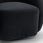 SEYNAR Modern Glam Velvet Upholstered 360 Degree Swivel Accent Armchair