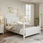Queen Solid Pine Four Poster Bed with 75 Tall Frame