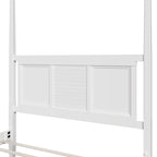 Queen Solid Pine Four Poster Bed with 75 Tall Frame