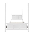 Queen Solid Pine Four Poster Bed with 75 Tall Frame