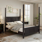 Queen Solid Pine Four Poster Bed with 75 Tall Frame