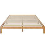 Lit plateforme queen en bois massif avec capacité de 1 000 lb et rangement