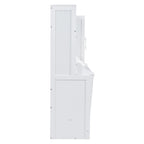 Full/Queen Smart Murphy Bed with Wardrobe & Storage, Space-Saving System