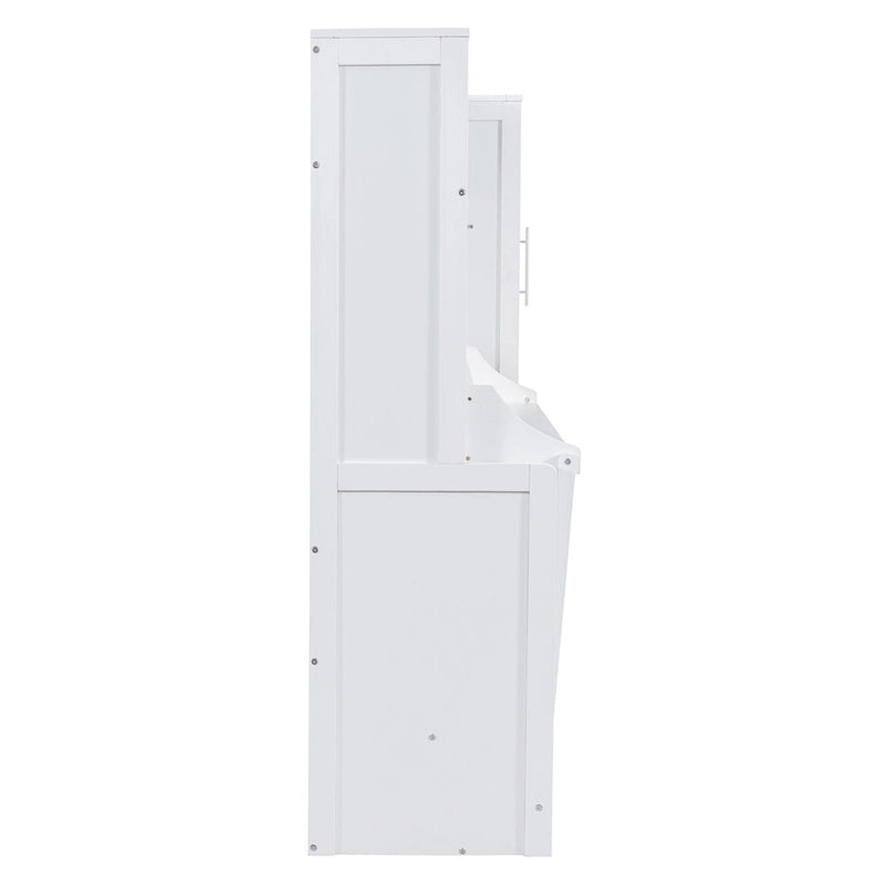 Full/Queen Smart Murphy Bed with Wardrobe & Storage, Space-Saving System