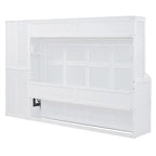 Full/Queen Smart Murphy Bed with Wardrobe & Storage, Space-Saving System