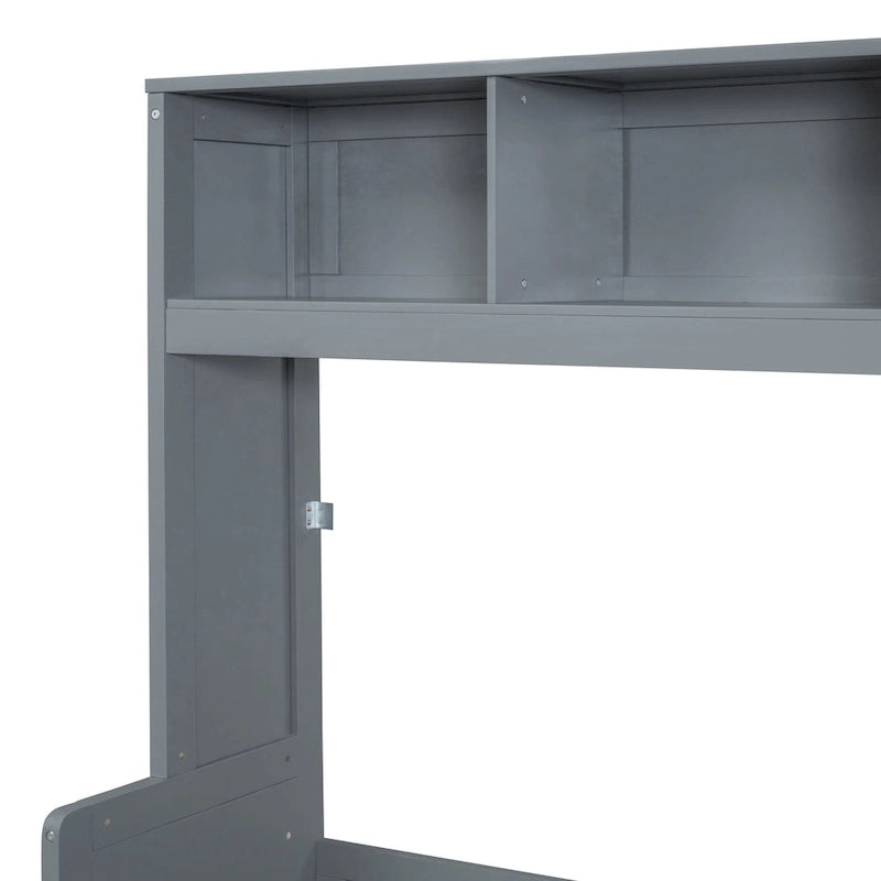 Full/Queen Smart Murphy Bed with Wardrobe & Storage, Space-Saving System