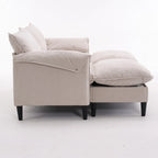 Canapé Modulable Cabriolet 69 Places avec Ottoman et Rangement