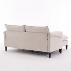 Canapé Modulable Cabriolet 69 Places avec Ottoman et Rangement