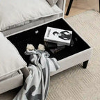 Canapé Modulable Cabriolet 69 Places avec Ottoman et Rangement