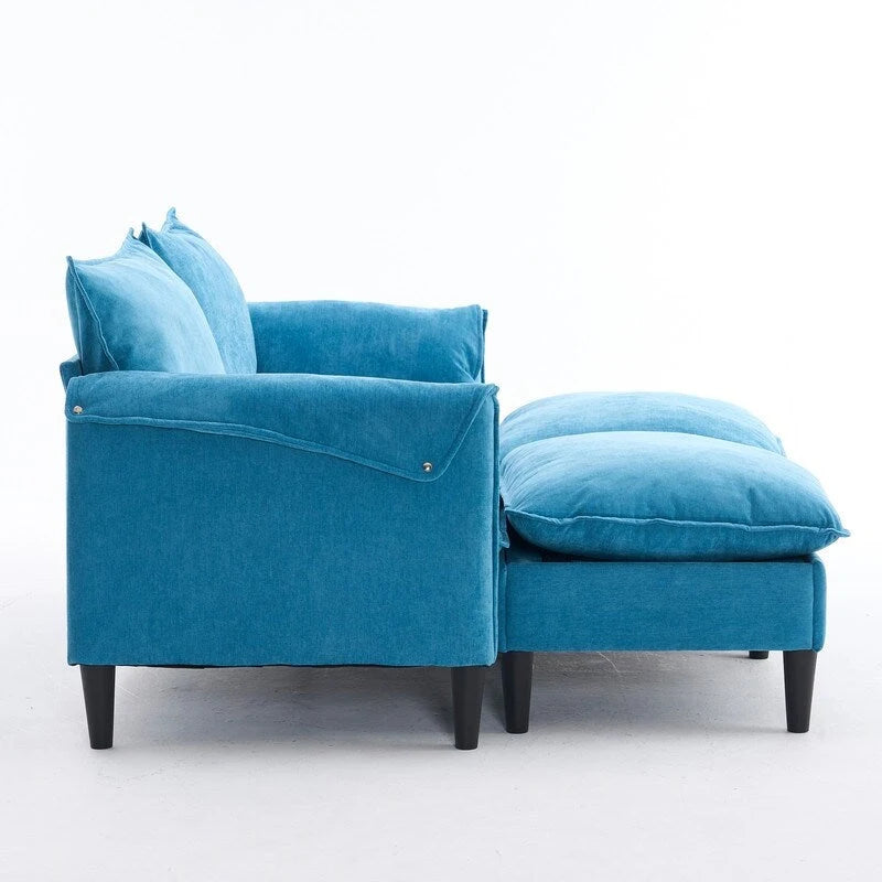 Canapé Modulable Cabriolet 69 Places avec Ottoman et Rangement