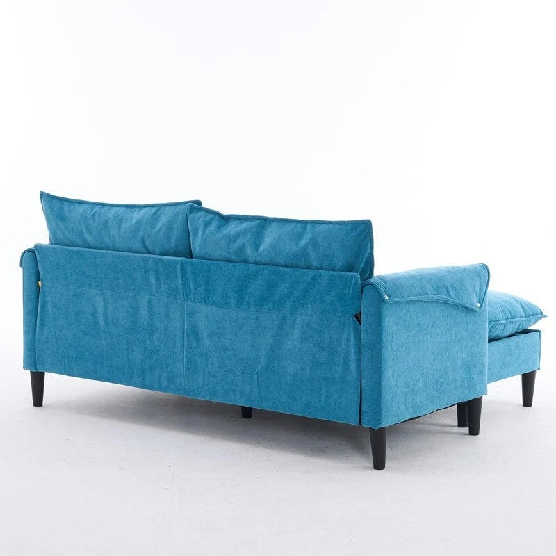 Canapé Modulable Cabriolet 69 Places avec Ottoman et Rangement