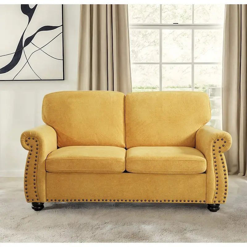 Causeuse en velours doux
