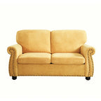 Causeuse en velours doux