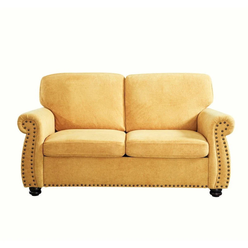 Causeuse en velours doux