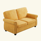 Causeuse en velours doux