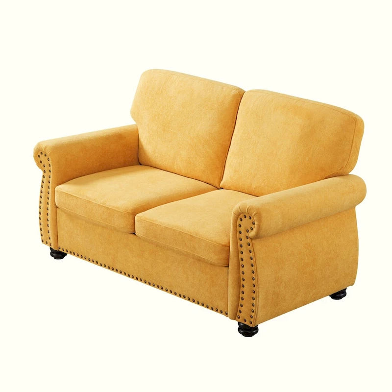Causeuse en velours doux