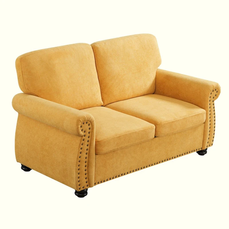Causeuse en velours doux