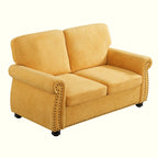 Causeuse en velours doux
