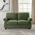 Causeuse en velours doux