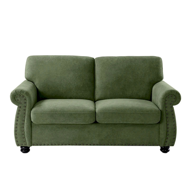 Causeuse en velours doux